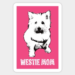 Westie Mom West Highland White Terrier Design Sticker